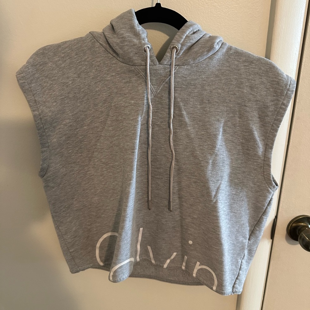 Calvin Klein Modern Capsule Sleeveless Hoodie Sweatshirt